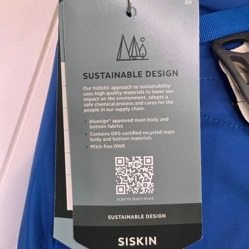Osprey Men Siskin 8 Hydration Backpack Postal Blue 2.5L Reservoir 10005101 NWT